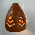 Pierced Terracotta Plug-in Pendant Lamp